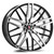 Axe EX30 5x108 22X10.5+25 BLACK AND POLISHED FACE