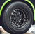 Aodhan DS01 5x114.3 18x10.5+22 Gloss Black W /Gold Rivets