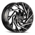 Strada Nido 5x115 22x9 +15 Gloss Black Machined Tips