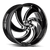 Strada Street Classics Retro 6 6x135 26x10 +26 Gloss Black Milled