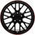 OE Wheels CV08A 5x120.65 17x9.5+54 Gloss Black Redline