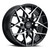 V�xx Paso 5x112/5x120 18x8+45 Gloss Black w/ Machined Face