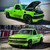 Green Chevy Silverado 1500 With 9Six9 SIX-1 Truck Carbon Grey