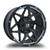 FULL THROTTLE FT4 6x135/6x139.7 17x9+0 BLACK MACHINED/ UNDERCUT