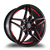 MARQUEE WHEELS M3259 5x115 18x8+25 BLACK / RED MILLING