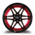 MARQUEE WHEELS M3259B 6x139.7 22x9.5+25 BLACK / RED MILLING