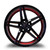 MARQUEE WHEELS M8571 5x110 18x8+33 BLACK / RED UNDERCUT