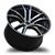 REPLICA WHEELS R6707 5x120 20x10+45 BLACK / MACHINED