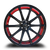 WHITE DIAMOND W3195 5x114.3 22x9+35 RED / BLACK