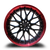WHITE DIAMOND W503 5x100/5x114.3 18x8+35 RED LIP / BLACK