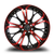 WHITE DIAMOND W667 5x105/5x114.3 17x7+35 BLACK RED FACE