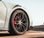 2020 white Corvette C8 with Avant Garde M520R Black Rims
