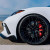 2020 white Corvette C8 with Avant Garde M520R Black Rims