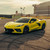 Accelerate Yellow C8 Corvette with Black Avant Garde M520R Wheels