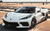 2020 white Corvette C8 with Avant Garde M520R Black Rims