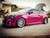 Pink Hyundai Veloster with Silver Avantr Garde M540 Wheels