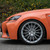Orange Lexus GS-F with Avant Garde M615 Silver Wheels