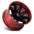 Fuel 1PC FC401 BRAWL 8X165.1 20x10 -18 MATTE BLACK WITH CANDY RED LIP