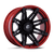 Fuel 1PC FC401 BRAWL 8X165.1 20x10 -18 MATTE BLACK WITH CANDY RED LIP