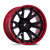 Fuel 1PC FC402 CATALYST 6X139.7 22x12 -44 MATTE BLACK WITH CANDY RED LIP