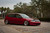 Red Honda Civic EG Hatchback with Silver Enkei92 Wheels