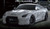 White Nissan GT-R with Gunmetal Enkei GTC-01RR Wheels