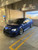 Blue Subaru WRX VA with Enkei NT03+M Silver Rims