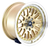 MST Wheels MT10 4x100/4x114.3 15x8.0 +25 Gold w/Machined Lip