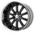 WORK Equip E10 Black Anodized Wheel — Angled View
