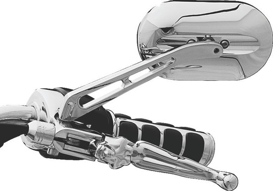 Kuryakyn Magnum Plus Mirror Large Convex Glass Chrome - 1409 Photo - Primary