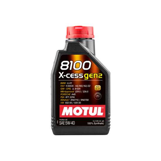 Motul 1L Synthetic Engine Oil 8100 5W40 X-CESS GEN2 - 110904 Photo - Primary