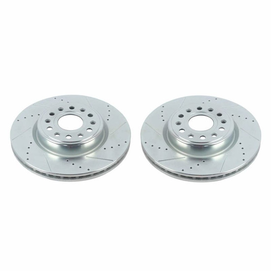 Power Stop 20-22 Ram 1500 Front Drilled & Slotted Rotor - Pair - AR86004XPR Photo - Primary