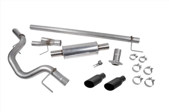 Roush 21-24 Ford F-150 5.0L V8 Side Exit Catback Performance Exhaust w/ Black Tips - 422266-BLK Photo - Primary