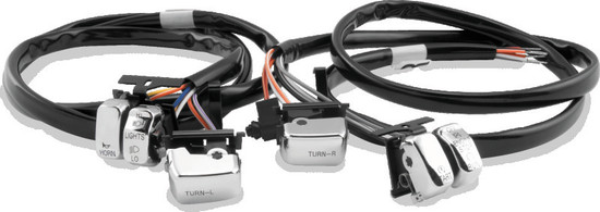 Twin Power 96-06 Big Twin and XL Chrome Handlebar Switch Kit - 482654 Photo - Primary