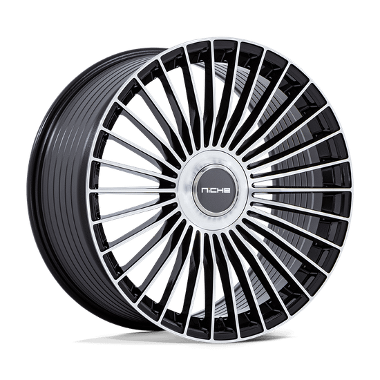 Niche 1PC NC282 SERENE BLANK 21x9 +20 GLOSS BLACK W/ MACHINED FACE