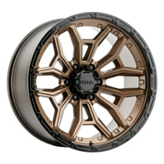 Ultra 126BZ Warmonger 6 6X135 20x9 -12 Bronze w/Gloss Black Lip