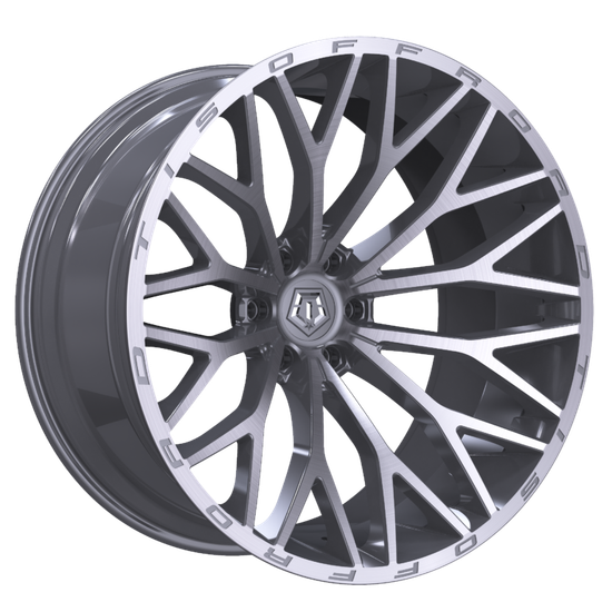 TIS 566BSM 8X180 20x12 -44 Brushed Silver & Milled