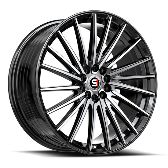 Spec-1 SP-68 5x100/5x114.3 20x8.5 +38 Gloss Black & Machined