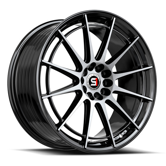 Spec-1 SP-64 5x112/5x114.3 17x8 +42 Gloss Black & Machined