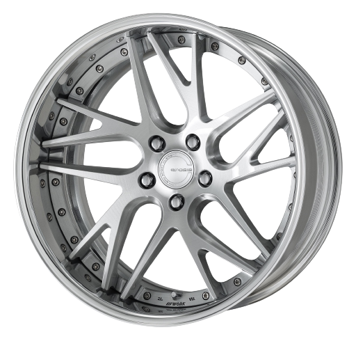 Work Gnosis Cvx 5x112 20x8+0 A Disk Brush Silver Clear