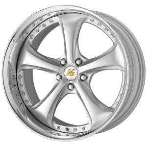 Work Wheels VS-KF 5x100 19x9+8 Light Grey Silver O Disk FULL REVERSE