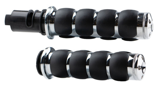 Kuryakyn ISO Grips 24 and Up Touring Chrome - 10137-1 User 1