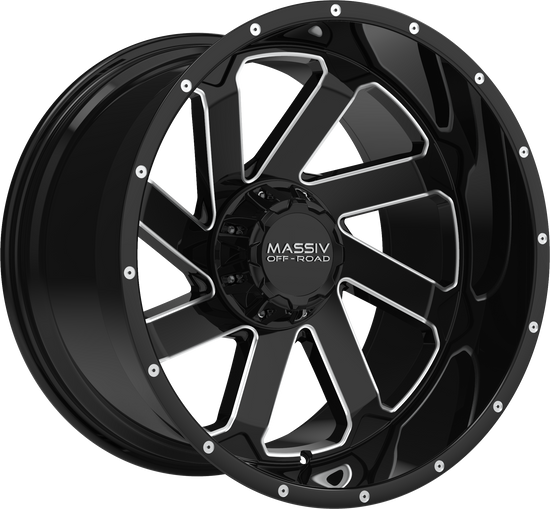 MASSIV OFF-ROAD OR4 6X135/6X139.7 20x10 -18 BLACK AND MILLED