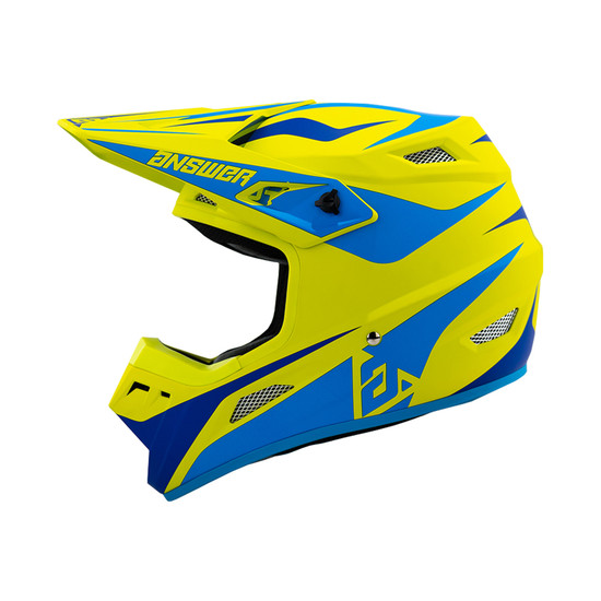 Answer 26 AR1 Mototown Helmet Matte Hyper Acid/Cyan/Dark Blue - Small - 475245 User 1