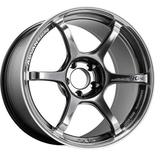 Advan Racing RG-4 5x100 18x8.5 +44 RACING HYPER BLACK & RING