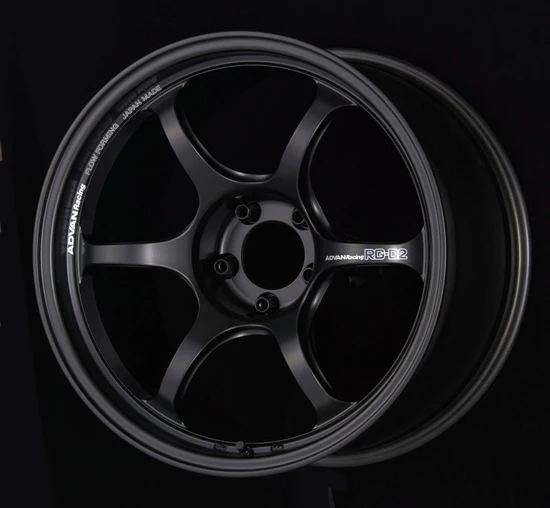 Advan Racing RG-D2 5x114.3 18x9.5 +22 SEMI GLOSS BLACK