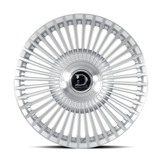 DOLCE LUXURY TRENTO 5x114.3 22x8.5 +38 Gloss Silver Brush Face