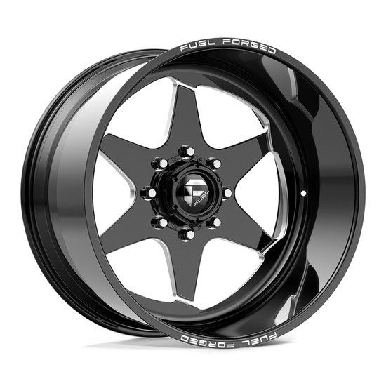 Fuel 1PC 115 6x139.7 24x14 -73 GLOSS BLACK MILL-MACH