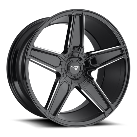 Niche 1PC 180 BLANK 20x10.5 +20 GLOSS BLACK MILLED
