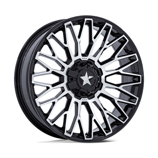 MSA Offroad Wheels 050 5x114.3 20x7 0 GLOSS BLACK MACHINED